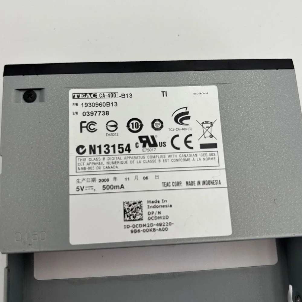 TEAC CA-400-B13 Internal Multi Card Reader PC‎ 3.5 Bay Black Excellent 0CDM2D